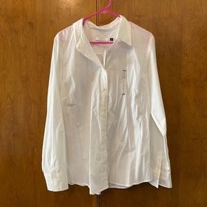 Old Navy White Button Down Size XL
